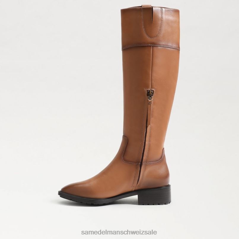 CH Sam Edelman Frauen Drina Reitstiefel mit breiter Wade neuer Whisky X2J86872 Schuhwerk
