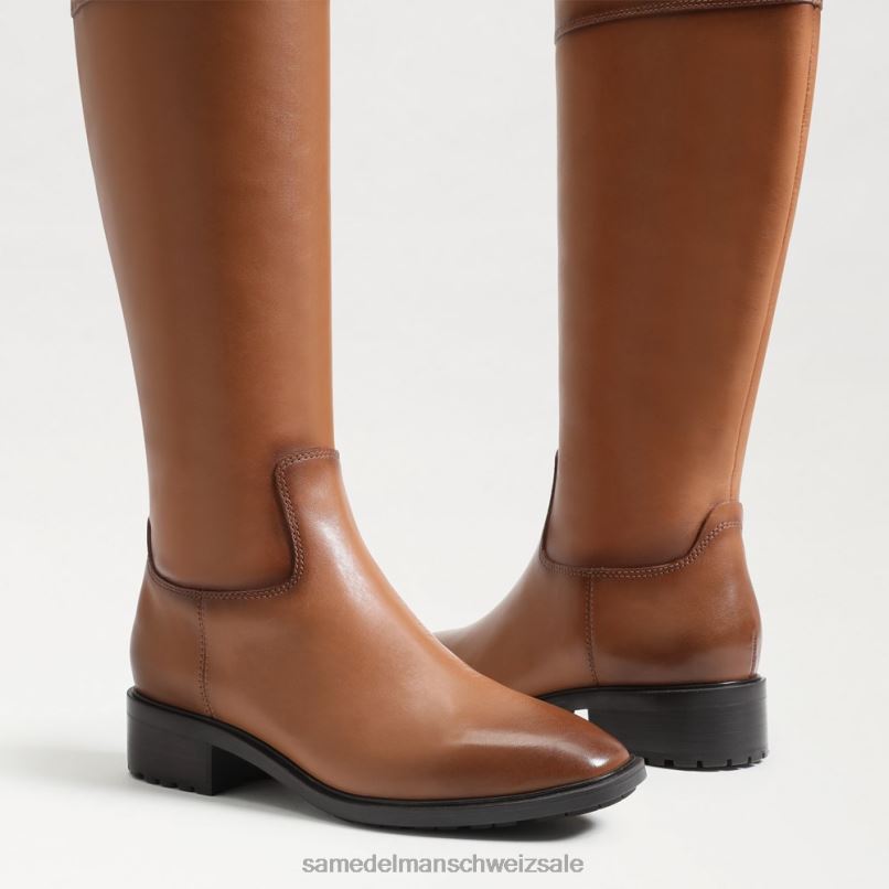 CH Sam Edelman Frauen Drina Reitstiefel mit breiter Wade neuer Whisky X2J86872 Schuhwerk