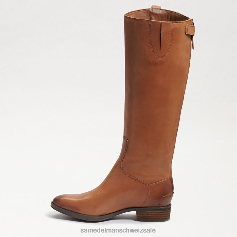 CH Sam Edelman Frauen Penny2 breiter Reitstiefel aus Kalbsleder Whiskey-Leder X2J86436 Schuhwerk