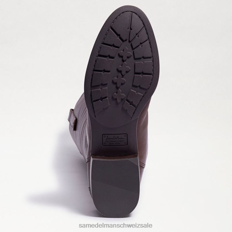 CH Sam Edelman Frauen Penny-Reitstiefel aus Leder dunkelbraun X2J86414 Schuhwerk