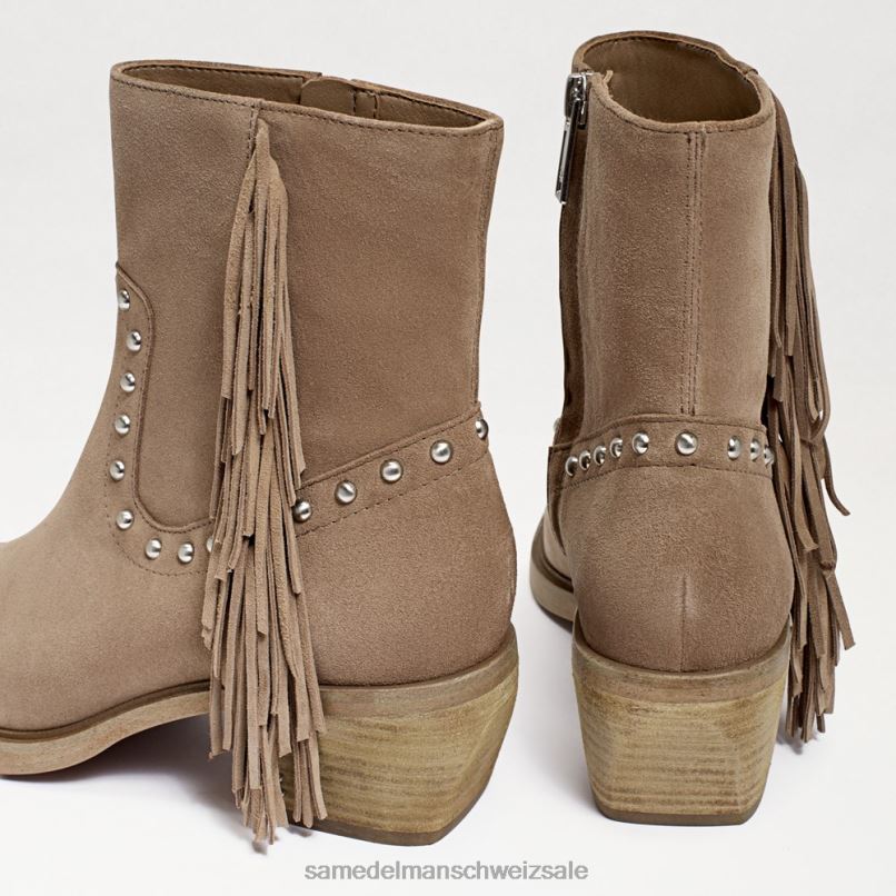 CH Sam Edelman Frauen Bernie Fransenstiefelette Wildleder aus Zedernholz X2J86732 Schuhwerk