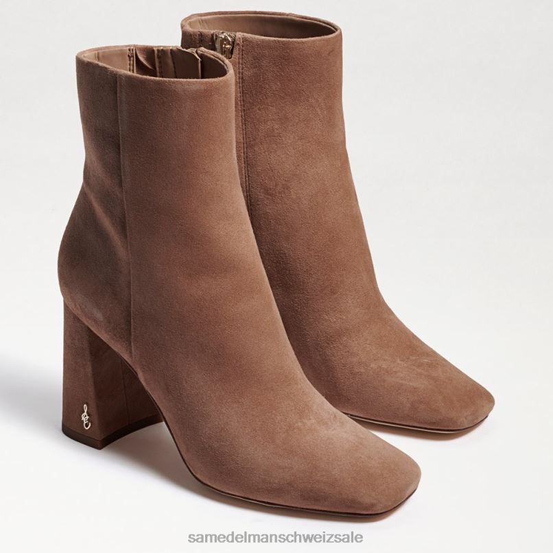 CH Sam Edelman Frauen Codie-Stiefeletten Pralinen-Wildleder X2J86452 Schuhwerk