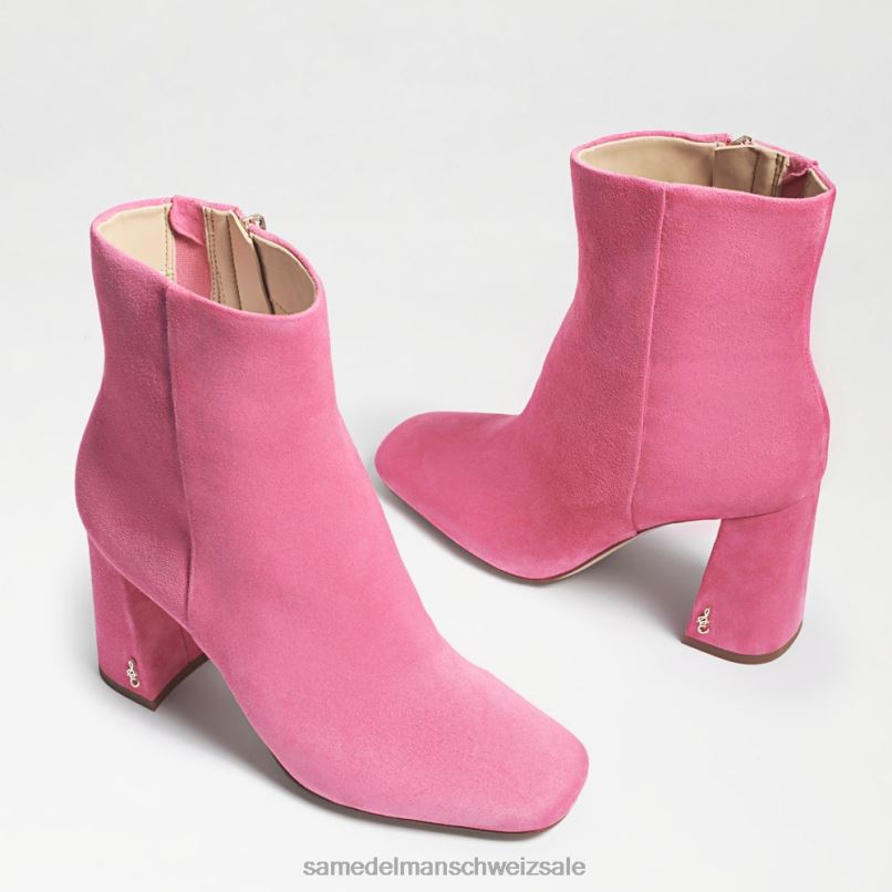 CH Sam Edelman Frauen Codie-Stiefeletten Rosa Konfetti-Wildleder X2J86450 Schuhwerk