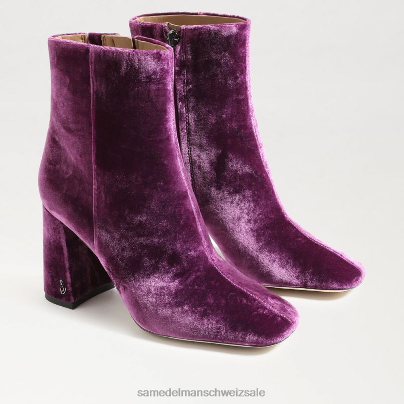 CH Sam Edelman Frauen Codie-Stiefeletten tiefer Orchideensamt X2J86448 Schuhwerk