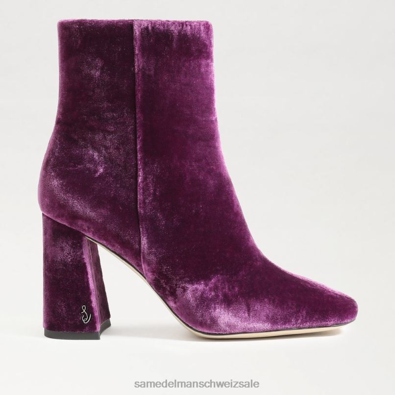 CH Sam Edelman Frauen Codie-Stiefeletten tiefer Orchideensamt X2J86448 Schuhwerk