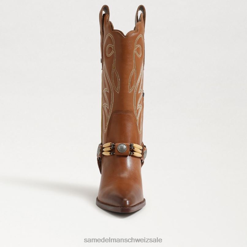 CH Sam Edelman Frauen Jackie Westernstiefel geröstete Kastanie X2J86835 Schuhwerk