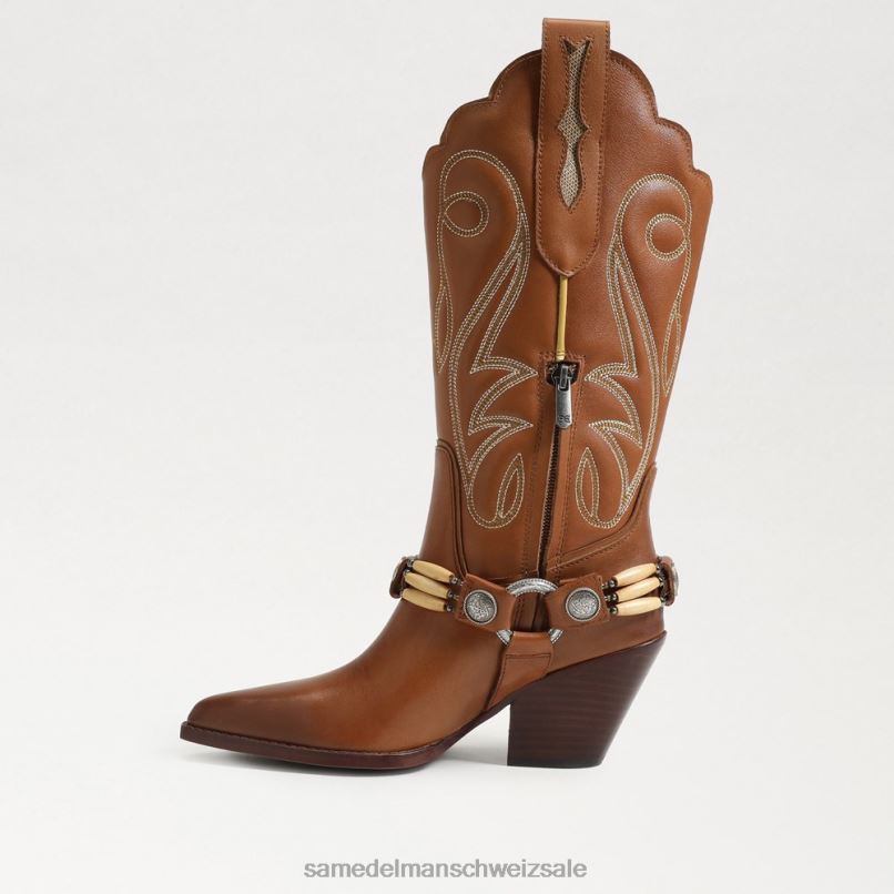 CH Sam Edelman Frauen Jackie Westernstiefel geröstete Kastanie X2J86835 Schuhwerk