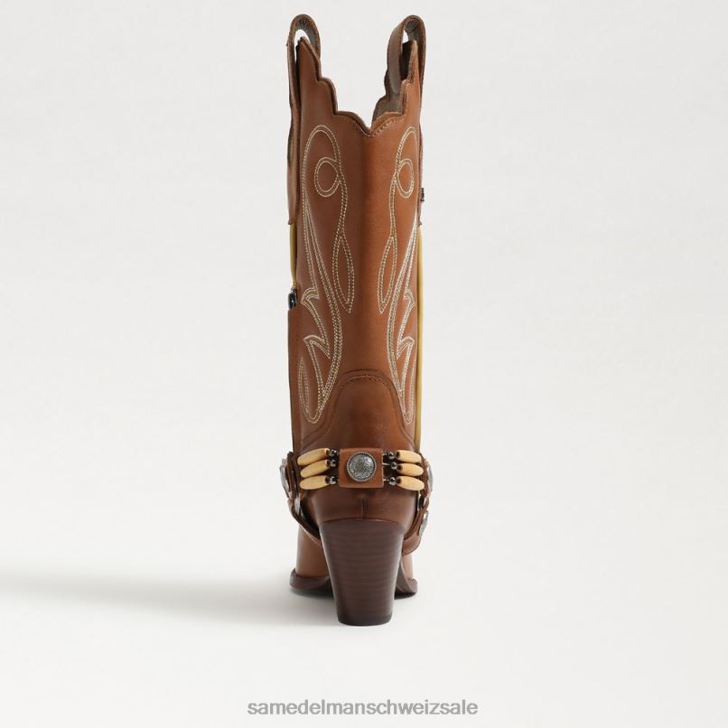 CH Sam Edelman Frauen Jackie Westernstiefel geröstete Kastanie X2J86835 Schuhwerk