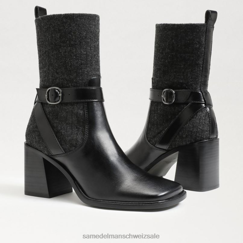 CH Sam Edelman Frauen Marci Bootie schwarz/dunkelgrau X2J86766 Schuhwerk