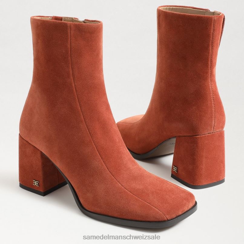 CH Sam Edelman Frauen Mayla-Stiefelette Rost X2J86826 Schuhwerk