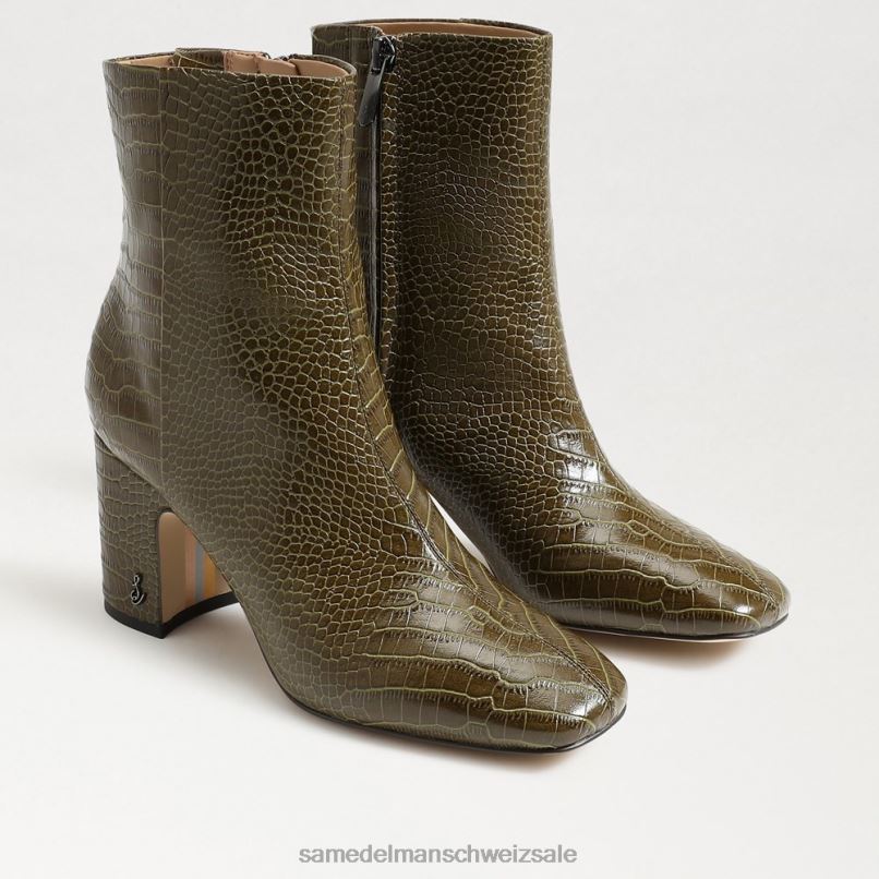 CH Sam Edelman Frauen Rehkitz-Stiefeletten Tannengrün X2J86781 Schuhwerk