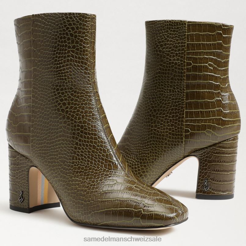 CH Sam Edelman Frauen Rehkitz-Stiefeletten Tannengrün X2J86781 Schuhwerk