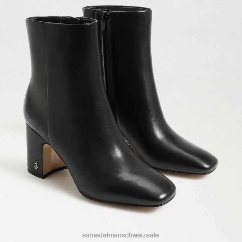 CH Sam Edelman Frauen Rehkitz-Stiefeletten schwarzes Leder X2J86784 Schuhwerk