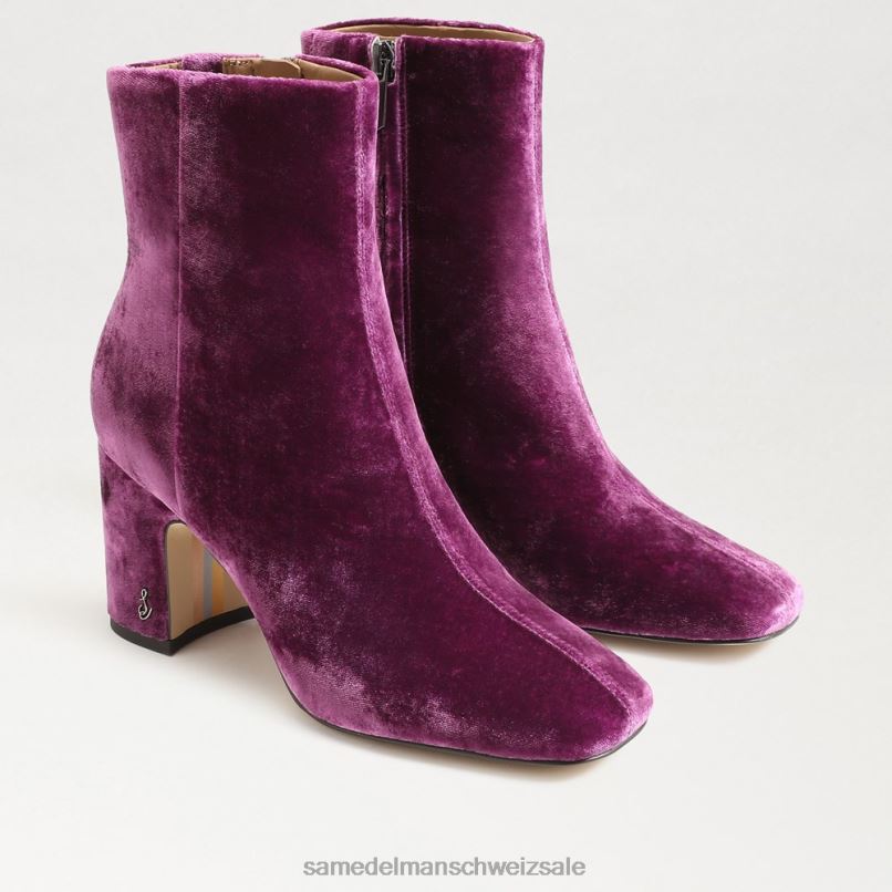 CH Sam Edelman Frauen Rehkitz-Stiefeletten tiefer Orchideensamt X2J86782 Schuhwerk