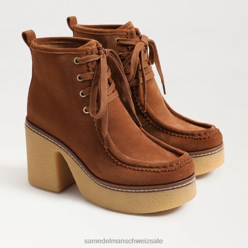 CH Sam Edelman Frauen Shaw-Schnürstiefel Grenzbraun X2J86844 Schuhwerk