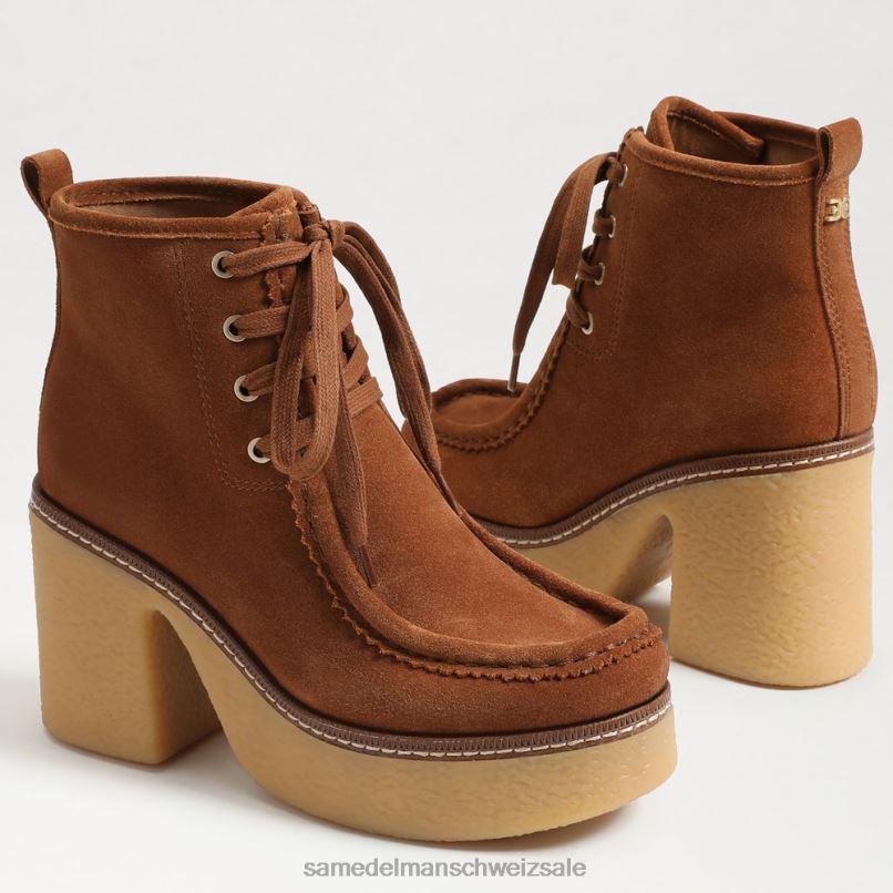 CH Sam Edelman Frauen Shaw-Schnürstiefel Grenzbraun X2J86844 Schuhwerk