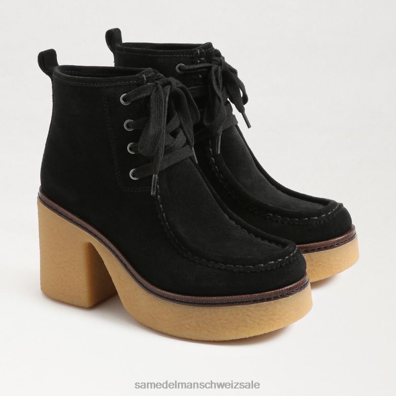 CH Sam Edelman Frauen Shaw-Schnürstiefel schwarzes Wildleder X2J86843 Schuhwerk