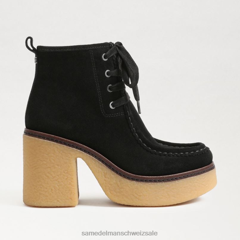 CH Sam Edelman Frauen Shaw-Schnürstiefel schwarzes Wildleder X2J86843 Schuhwerk