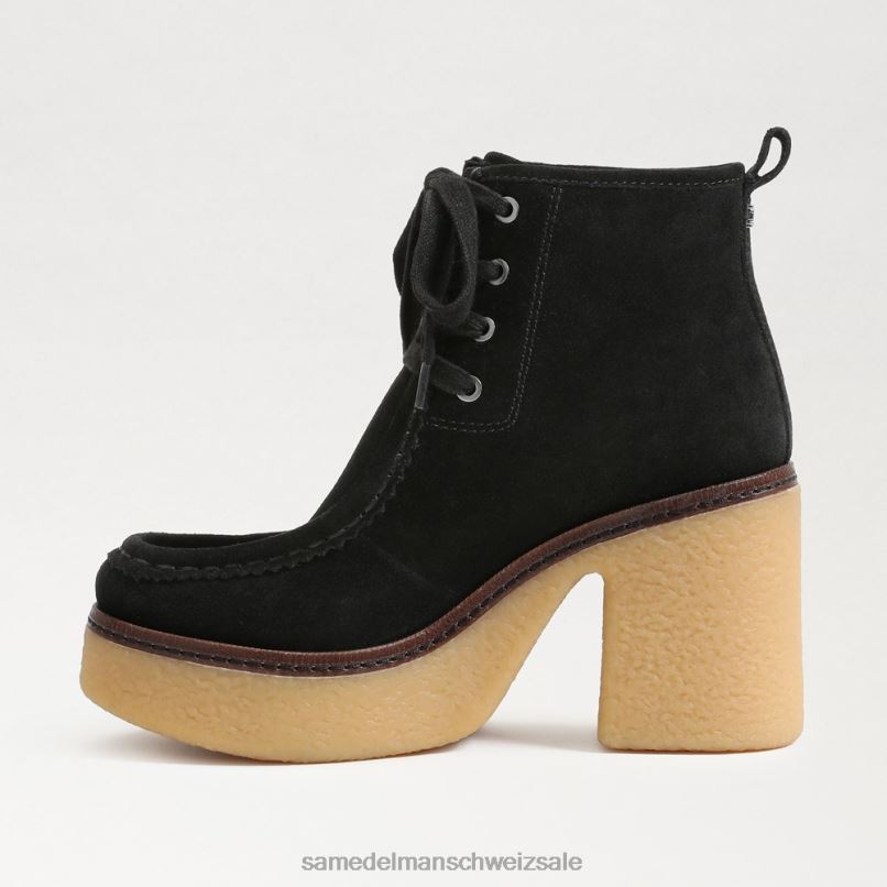 CH Sam Edelman Frauen Shaw-Schnürstiefel schwarzes Wildleder X2J86843 Schuhwerk
