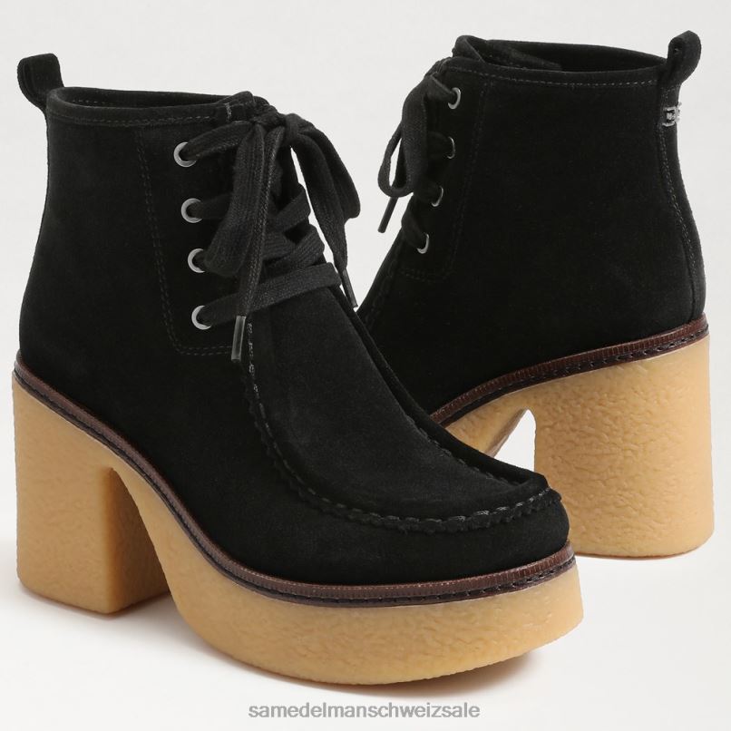 CH Sam Edelman Frauen Shaw-Schnürstiefel schwarzes Wildleder X2J86843 Schuhwerk