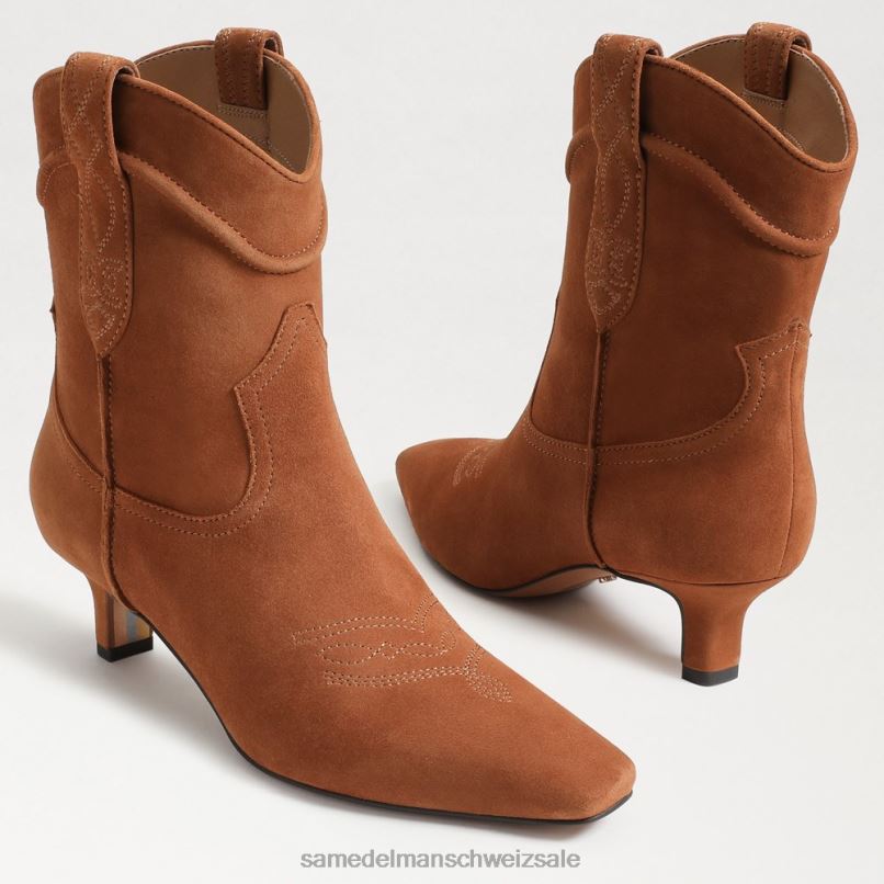 CH Sam Edelman Frauen Taryn-Stiefeletten Grenzbraun X2J86810 Schuhwerk