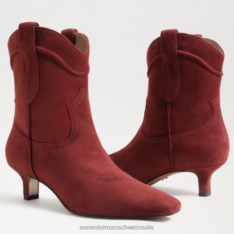 CH Sam Edelman Frauen Taryn-Stiefeletten Ziegel X2J86812 Schuhwerk