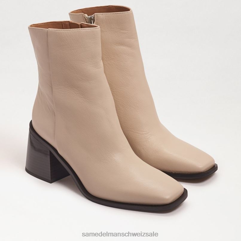 CH Sam Edelman Frauen Winnie Bootie modernes elfenbeinfarbenes Leder X2J86457 Schuhwerk