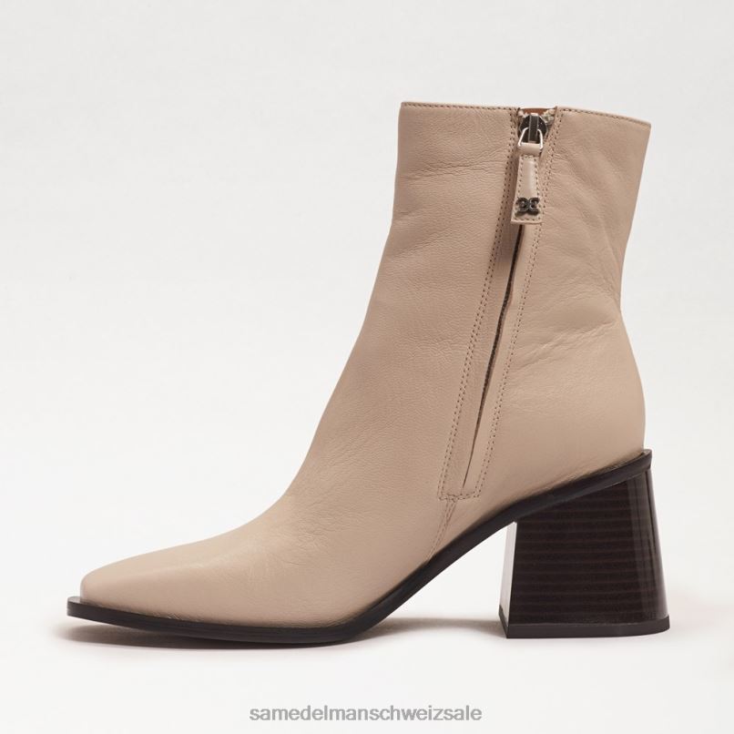 CH Sam Edelman Frauen Winnie Bootie modernes elfenbeinfarbenes Leder X2J86457 Schuhwerk