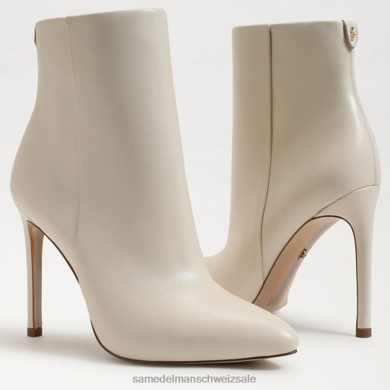 CH Sam Edelman Frauen Wrenley Bootie-Absatz modernes Elfenbein X2J86830 Schuhwerk