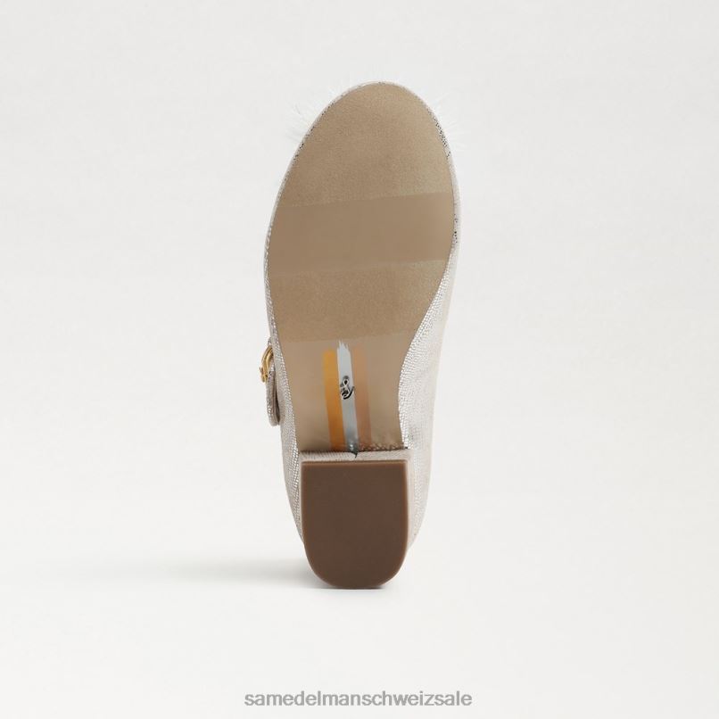 CH Sam Edelman Kinder Talia Mary Jane mit Blockabsatz weiches Silber X2J861047 Schuhwerk
