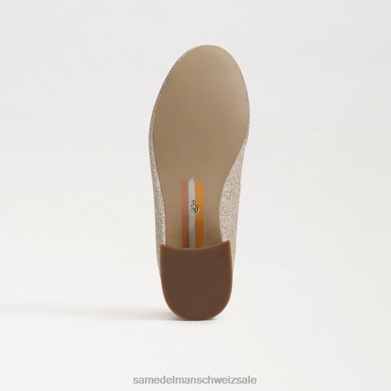 CH Sam Edelman Kinder Tyra Mary Jane mit Blockabsatz Gold Blatt X2J86980 Schuhwerk