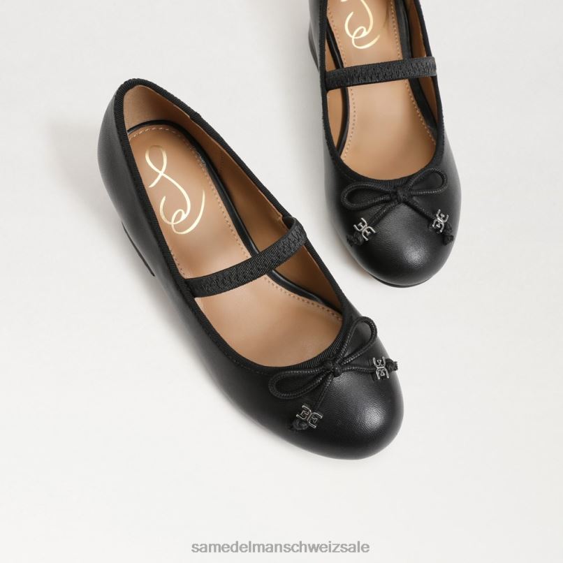 CH Sam Edelman Kinder Tyra Mary Jane mit Blockabsatz Schwarz X2J86979 Schuhwerk