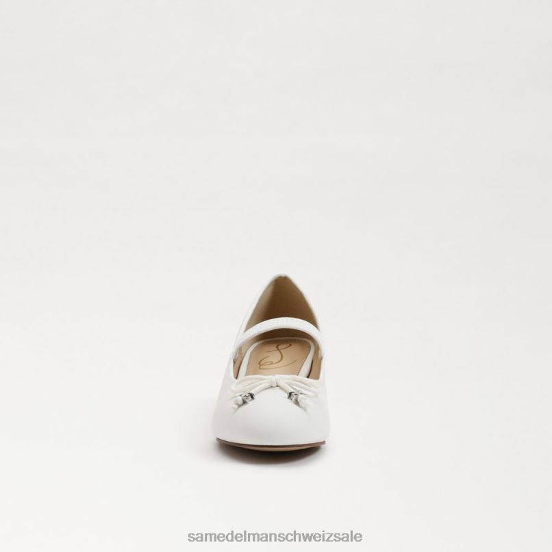 CH Sam Edelman Kinder Tyra Mary Jane mit Blockabsatz helles Weiss X2J86978 Schuhwerk