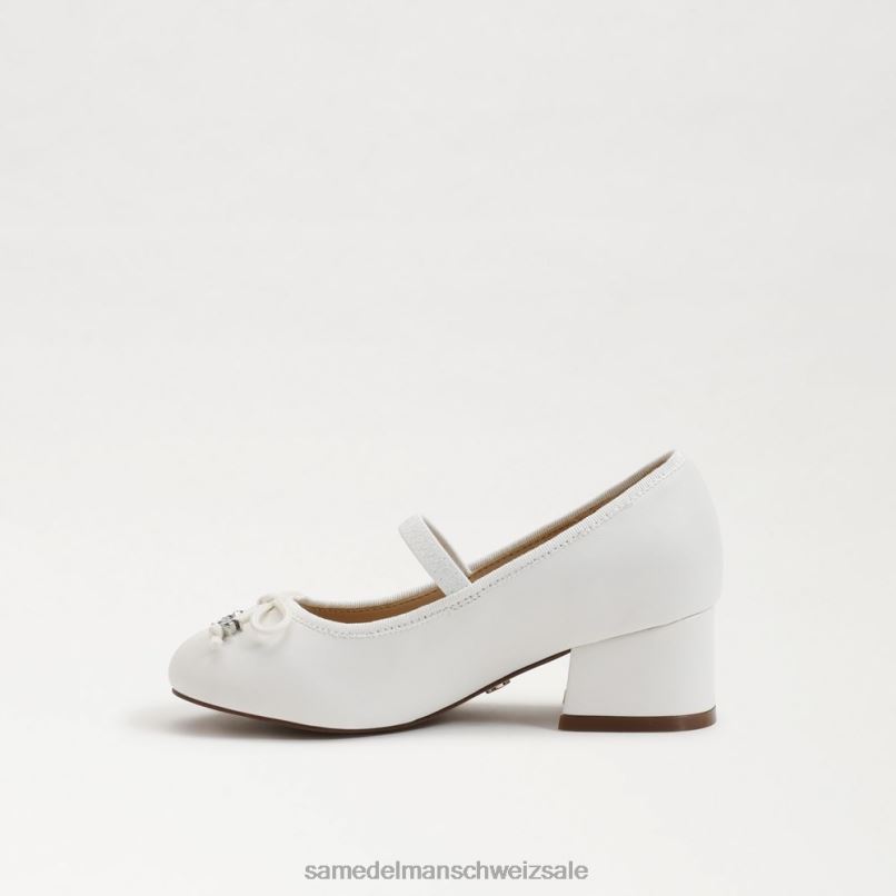 CH Sam Edelman Kinder Tyra Mary Jane mit Blockabsatz helles Weiss X2J86978 Schuhwerk