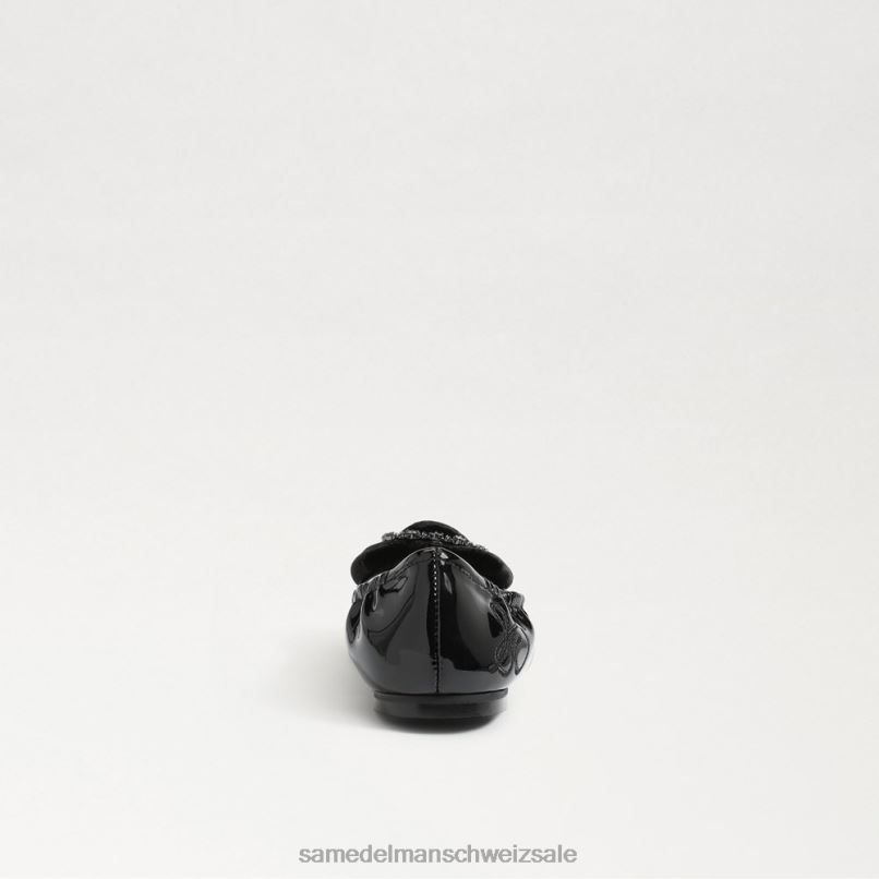 CH Sam Edelman Kinder Ballerinas von Farah schwarzer Samt X2J861055 Schuhwerk