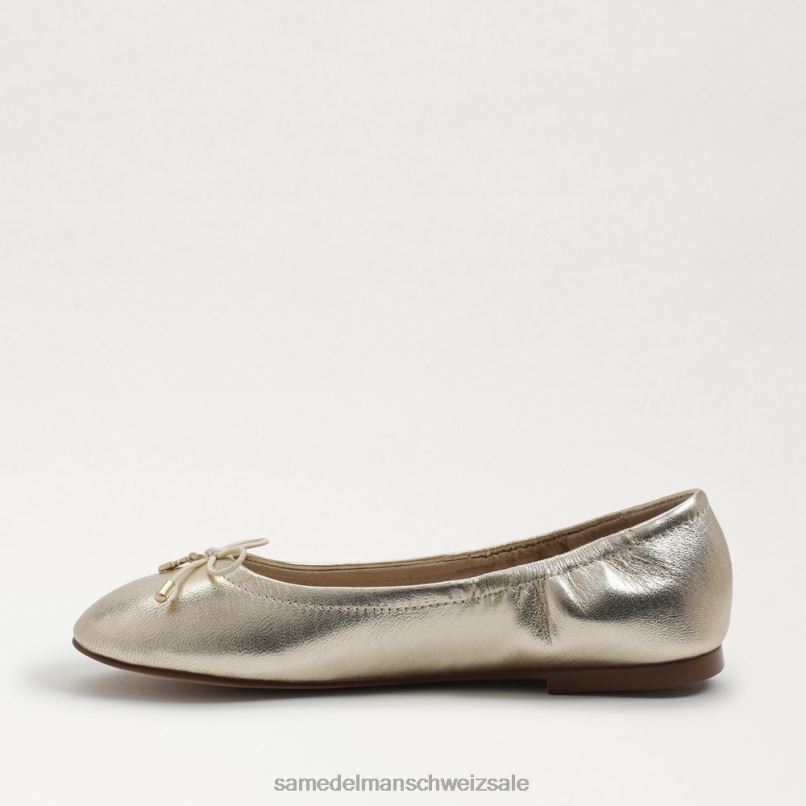 CH Sam Edelman Kinder Ballerinas von Felicia Blattgoldleder X2J86993 Schuhwerk