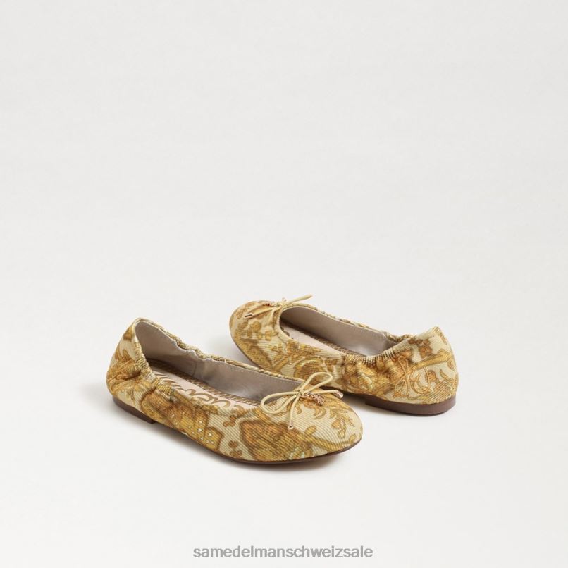 CH Sam Edelman Kinder Ballerinas von Felicia Kurkuma X2J86983 Schuhwerk