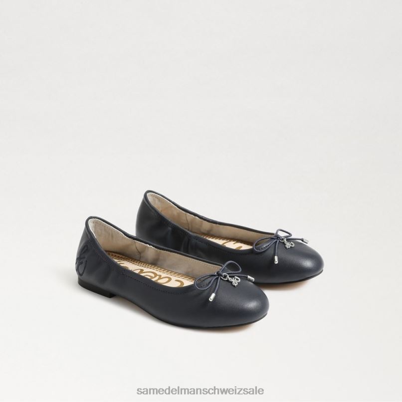 CH Sam Edelman Kinder Ballerinas von Felicia baltische Marine X2J86989 Schuhwerk