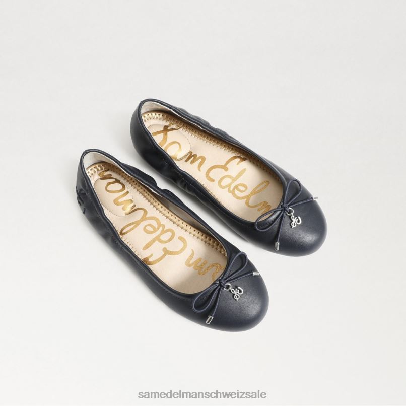 CH Sam Edelman Kinder Ballerinas von Felicia baltische Marine X2J86989 Schuhwerk