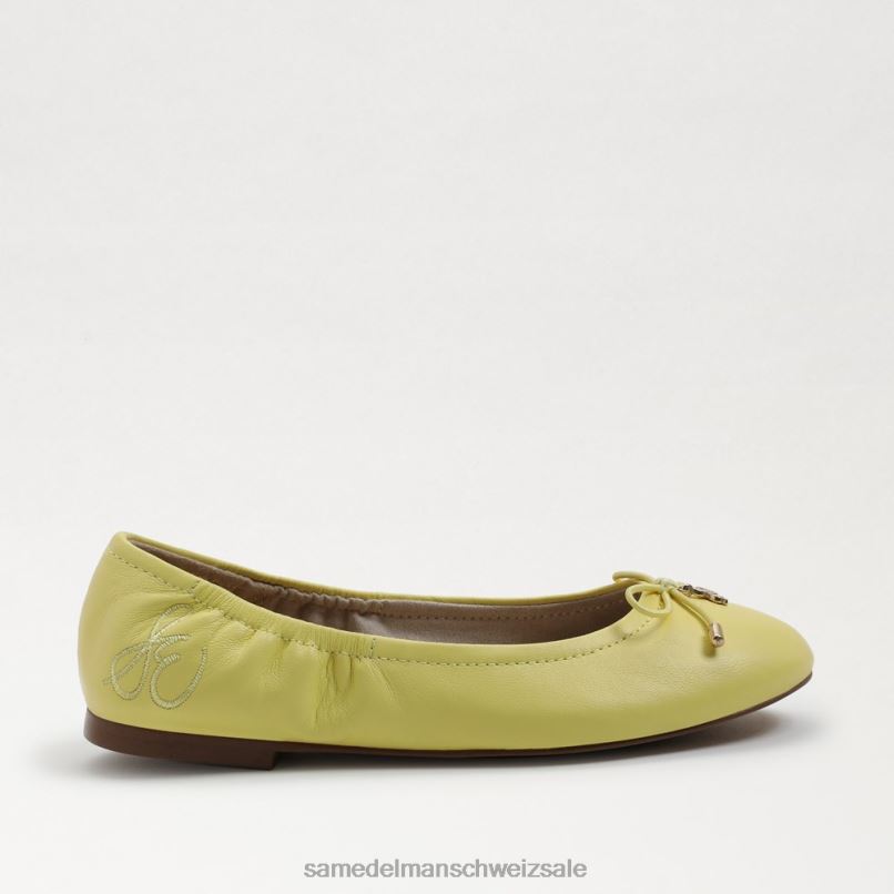 CH Sam Edelman Kinder Ballerinas von Felicia buttergelbes Leder X2J86992 Schuhwerk