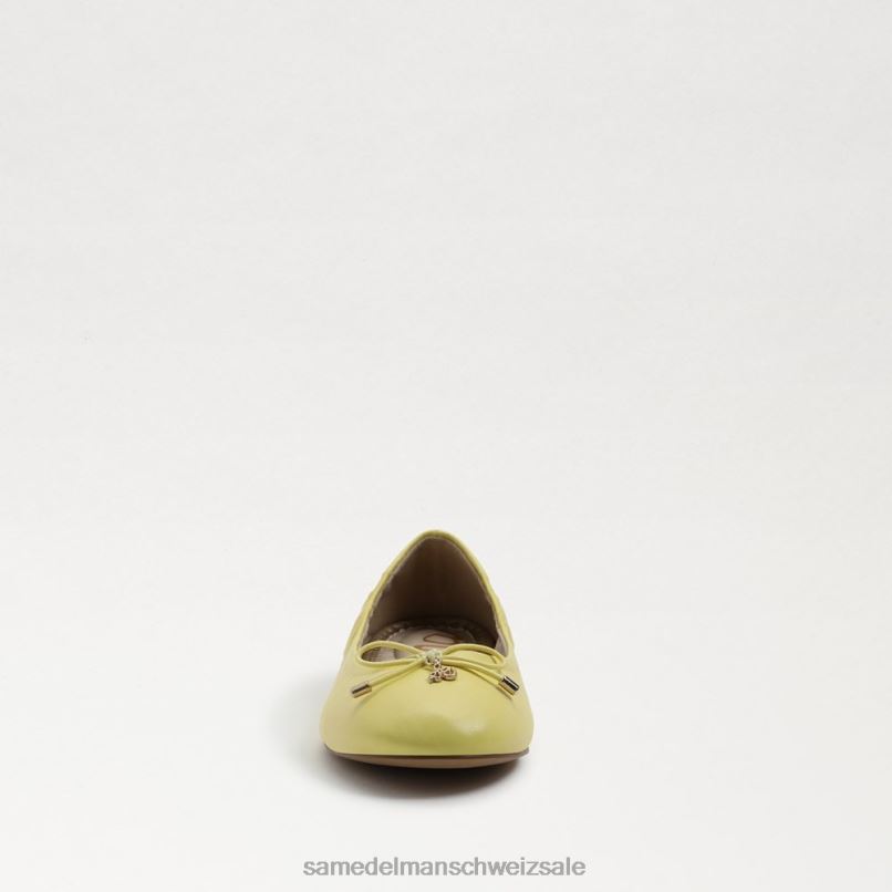 CH Sam Edelman Kinder Ballerinas von Felicia buttergelbes Leder X2J86992 Schuhwerk