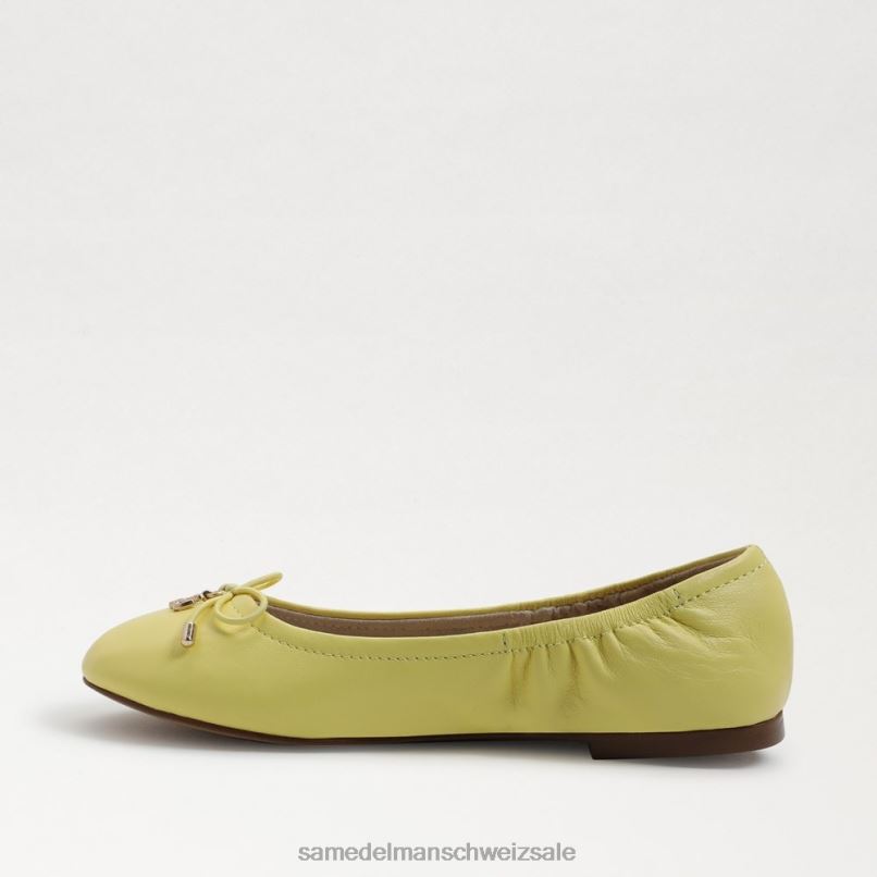 CH Sam Edelman Kinder Ballerinas von Felicia buttergelbes Leder X2J86992 Schuhwerk