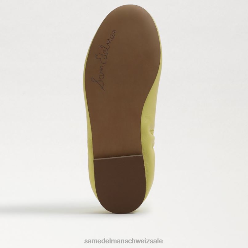 CH Sam Edelman Kinder Ballerinas von Felicia buttergelbes Leder X2J86992 Schuhwerk