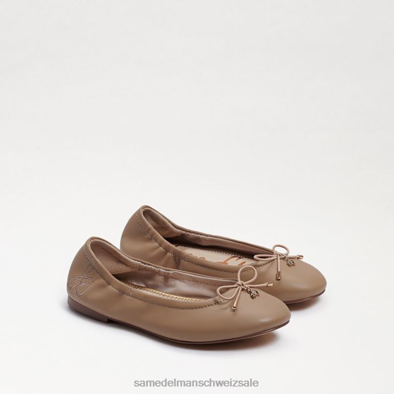 CH Sam Edelman Kinder Ballerinas von Felicia klassisches Nude-Leder X2J86987 Schuhwerk