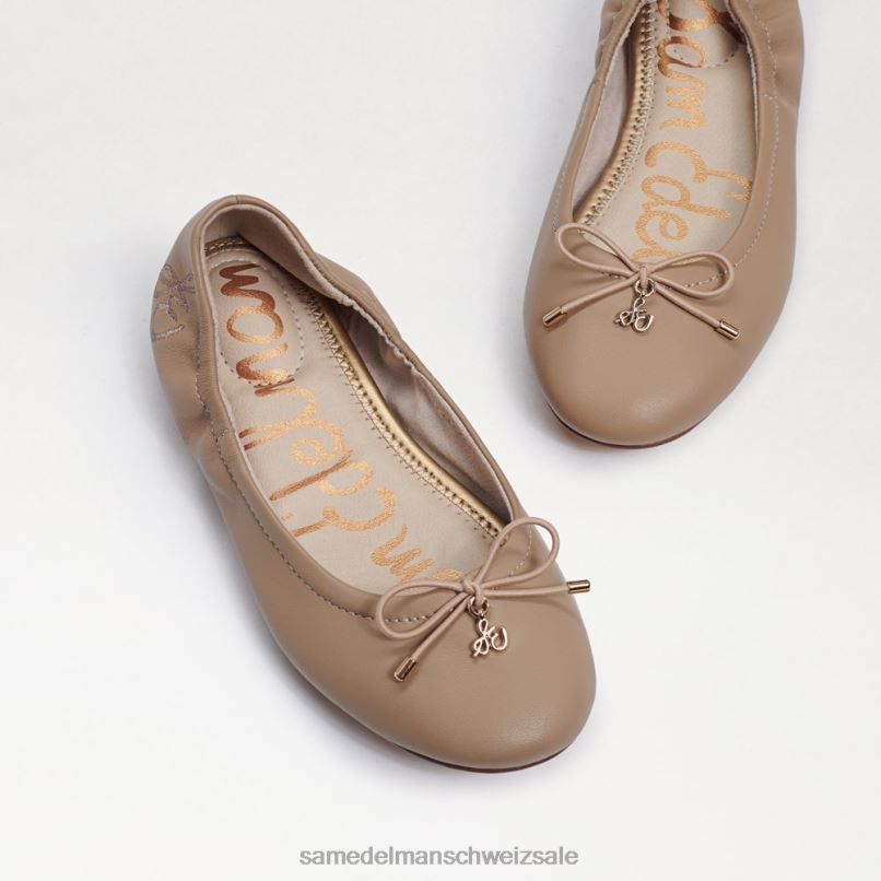 CH Sam Edelman Kinder Ballerinas von Felicia klassisches Nude-Leder X2J86987 Schuhwerk