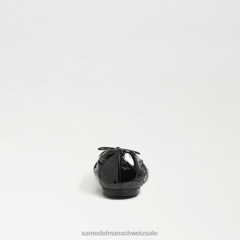 CH Sam Edelman Kinder Ballerinas von Felicia schwarzes Lackleder X2J86998 Schuhwerk