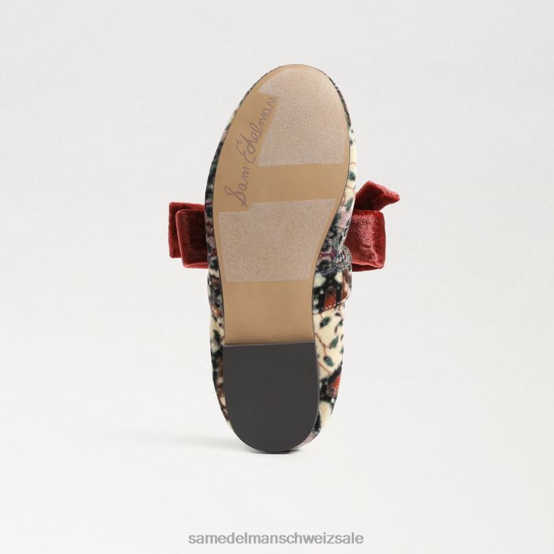 CH Sam Edelman Kinder Felicity Ballerinas Elfenbein/Orange X2J861021 Schuhwerk