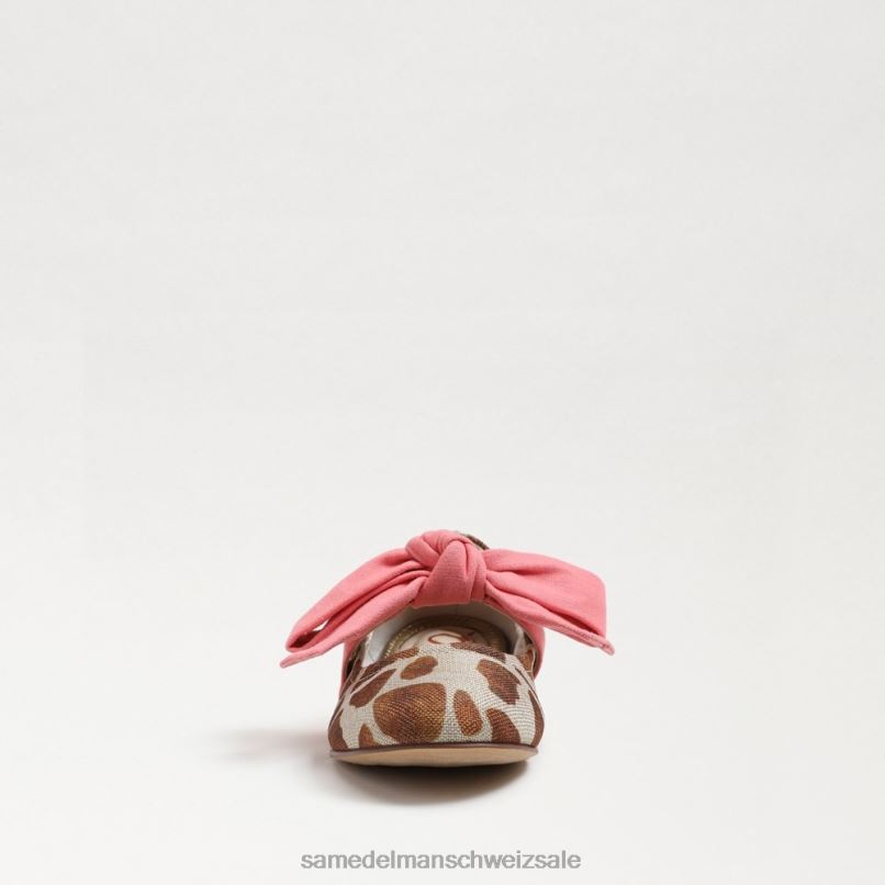 CH Sam Edelman Kinder Felicity Ballerinas Elfenbein/braune Giraffe X2J861023 Schuhwerk