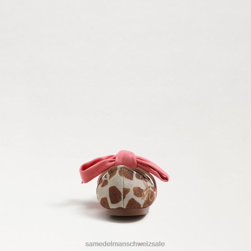 CH Sam Edelman Kinder Felicity Ballerinas Elfenbein/braune Giraffe X2J861023 Schuhwerk