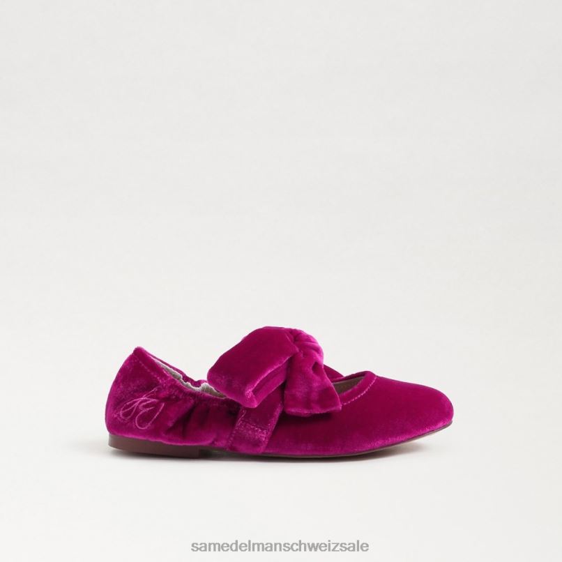 CH Sam Edelman Kinder Felicity Ballerinas Himbeersamt X2J861022 Schuhwerk